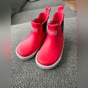 Like New Reima Red Rain Boots